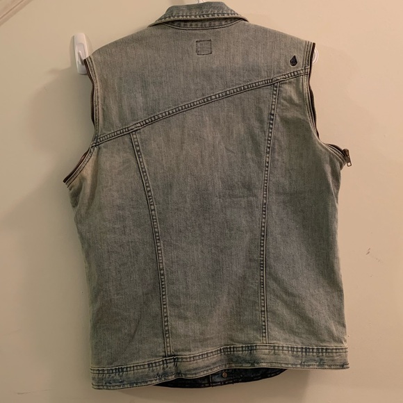 Volcom Denim Vest size L - Picture 2 of 4